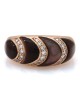 14kr Kabana Brown Mother of Pearl Round Dia Ring